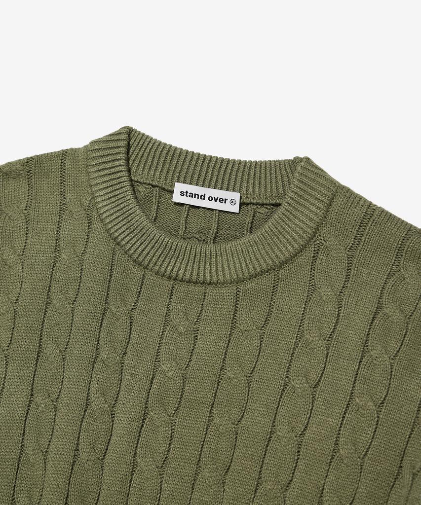 Seutaendeuobeo Fisherman Knit [Olive Green]
