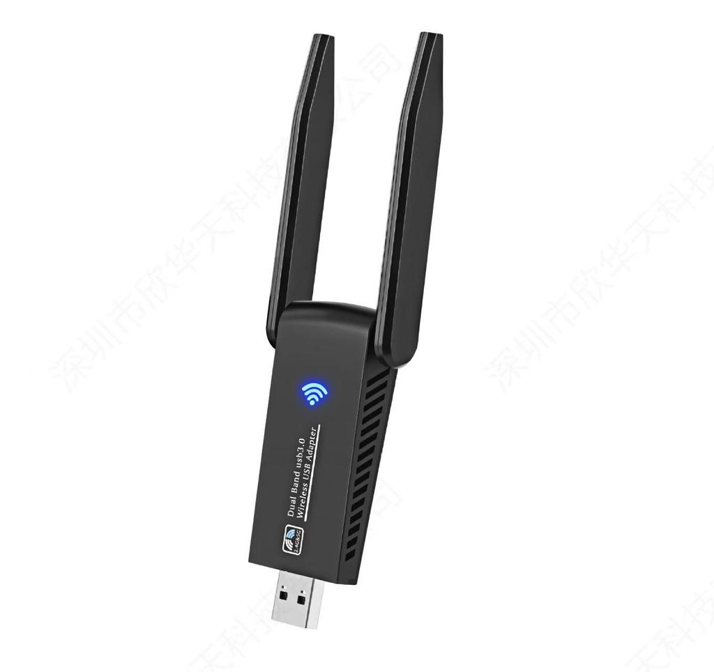 Dual-Band Wireless USB Network Adapter, 1300Mbps, 5G, Driver-Free.