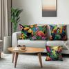 4pcs settropical jungle animals Cushions Pillowcase Polyester Cushion Cover Throw Pillow Pillowcover Home Car Sofa Decor