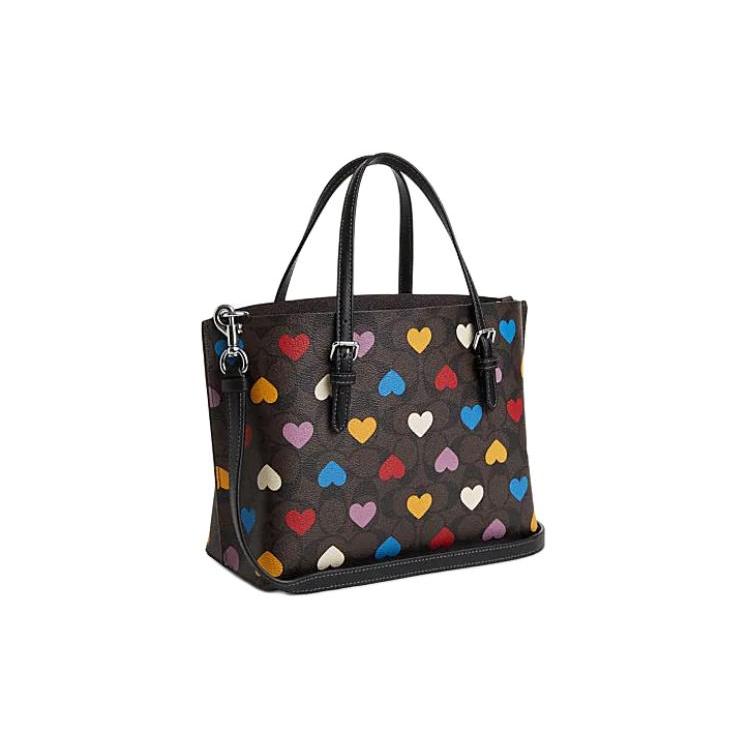 COACH Leather Tote Bag, Shopping Bag, Handbag, Shoulder Bag Women's Coffee CP110-SVN2R