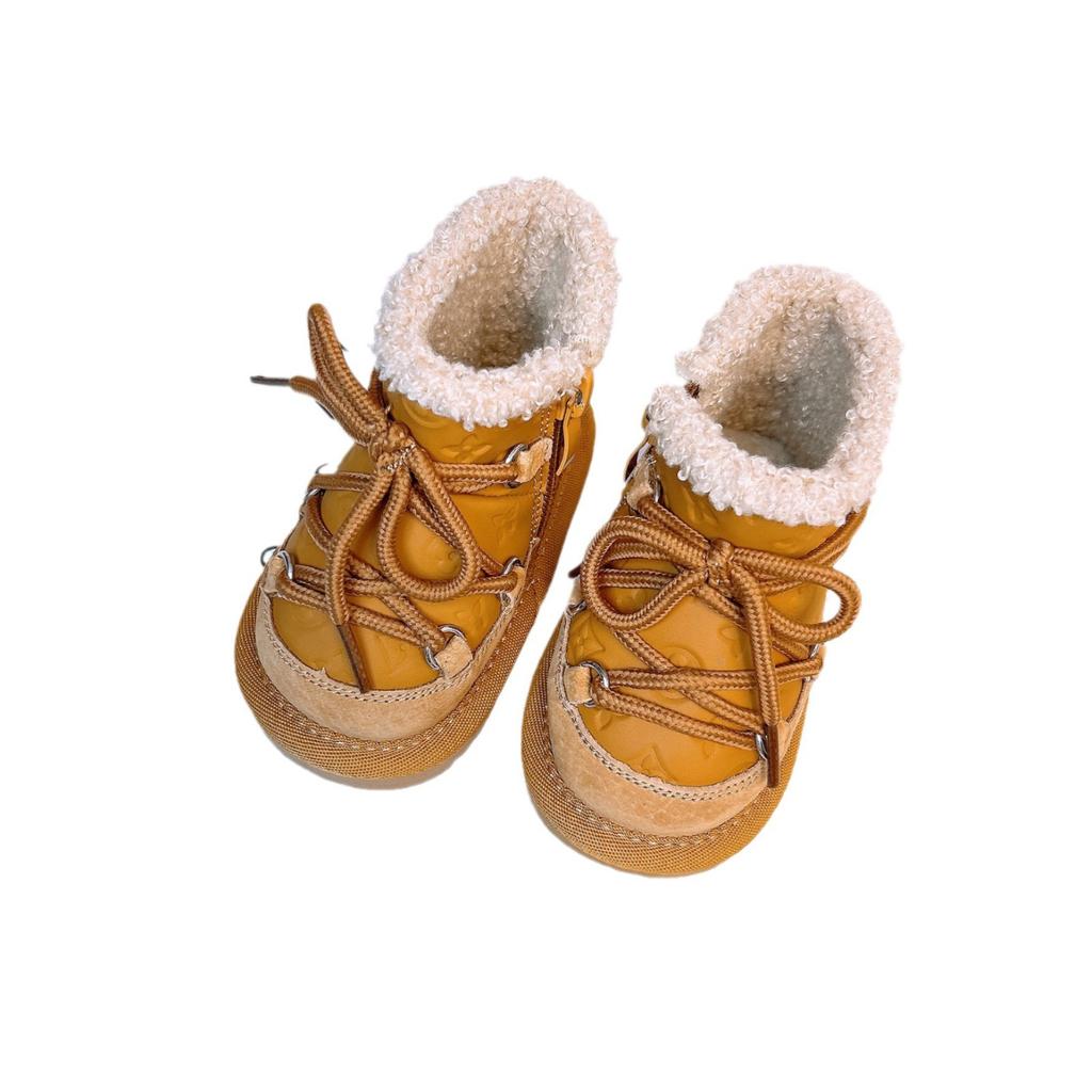 Winter Baby Snow Boots Keep Warm, Children's Ba Walking Shoes