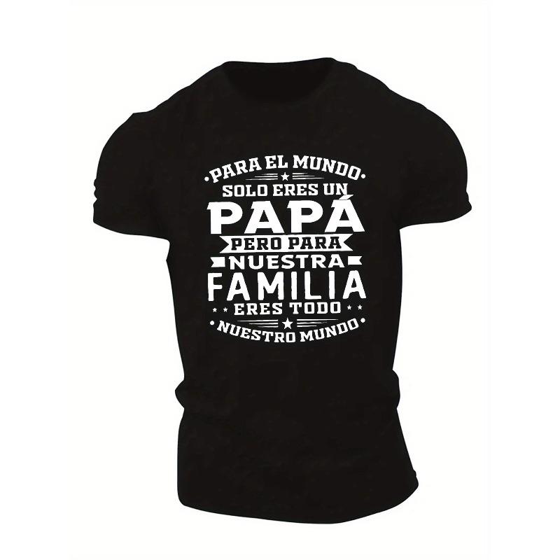 

Men S Summer Short Sleeve T-Shirt Gift for Dad 4XL чорний
