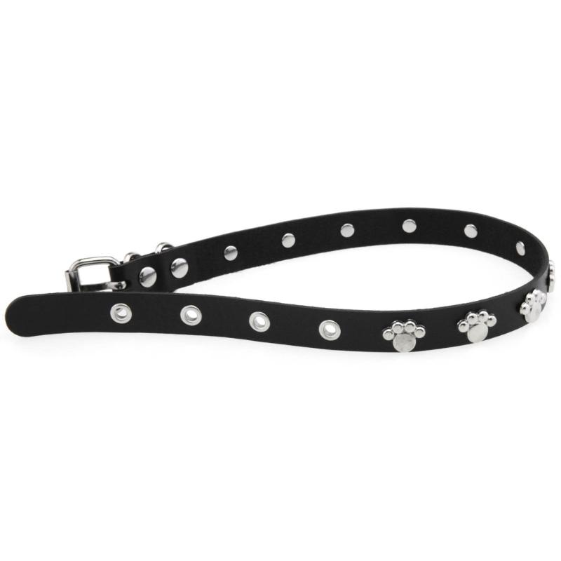 Stylish PU Leather Paws Design Choker Necklace With Metal Hardware For Everyday Wear Party Outfits Costume Accessories