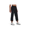 Under Armour Unstoppable Solid Color Elastic Waist Straight-Leg Sweatpants Women Bottoms Black 1376927-001