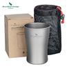 Pure Titanium Camping Mug Portable Single Layer Beer Cup Travel Water Tea Juice Outdoor Hiking Picnic