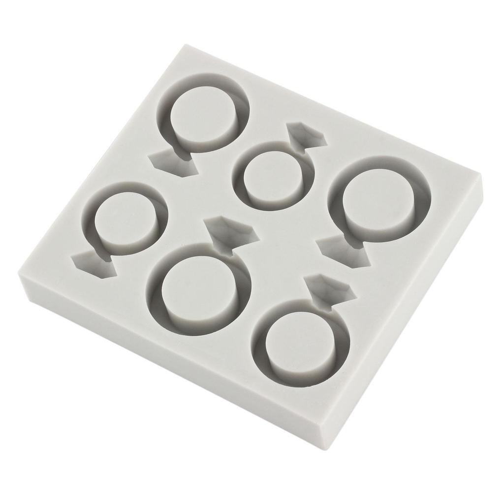 Diamond Ring Silicone Mold Wedding Engagement Ring Fondant Molds Cake Decorating Tools Cupcake Topper Candy Resin Clay Chocolate Gumpaste Mold