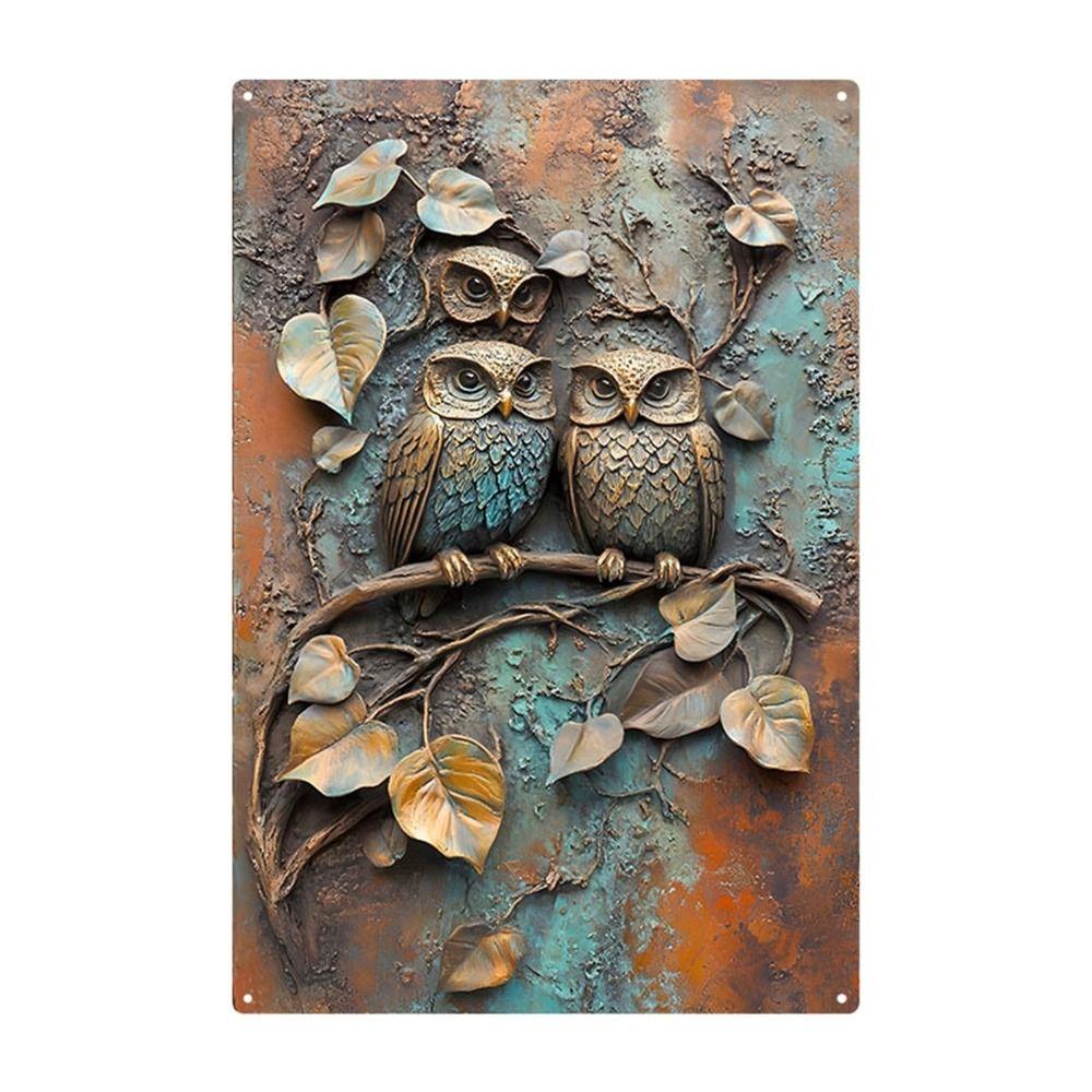 Metal Poster Chicken Easter Eggs Kitchen Decor 20x30cm