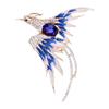 Fashion Retro Diamond Dripping Phoenix Brooch Female Elegant Temperament Corsage Accessories Chinese Style Autumn And Winter Clothing