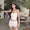 1111 swimsuit female cute pure desire small fragrance high sense suspender striped split conservative flat angle swimsuit female