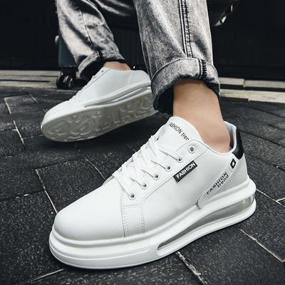 Vier Jahreszeiten Luftkissenschuhe Herren rutschfeste Freizeitschuhe Junior High School tägliche Laufschuhe Herren kleine weiße Schuhe