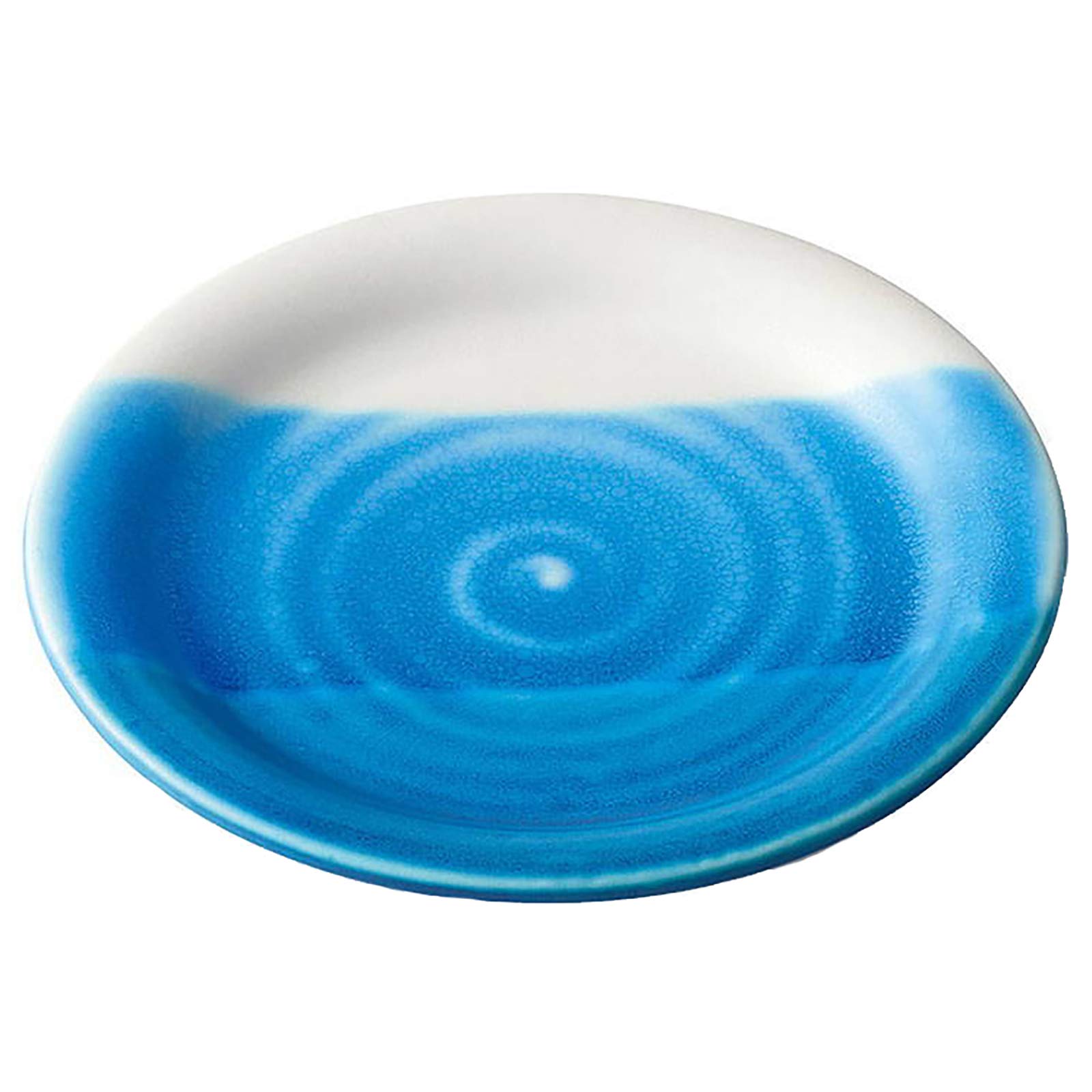 

Aito Seisakusho Cake Mino Dishwasher and Microwave Made in Product Number 288498 Suimei Plate, Approx. 18cm, Ware, Safe, Japan, синий