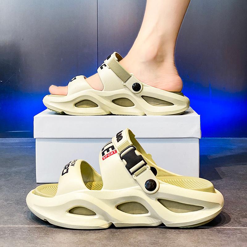 Slippers Summer Non-slip Thick-soled Bathroom Beach Sports Driving Dual-purpose Odorless Sandals