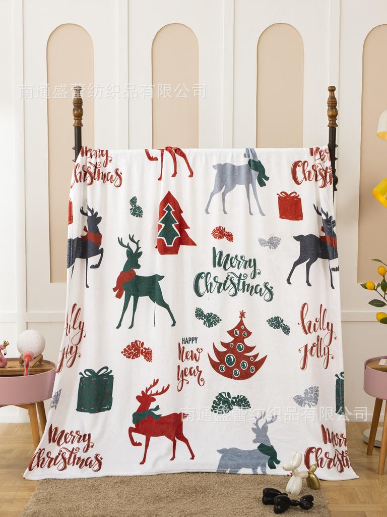 3D Digital Printing Flannel Blanket Sofa Blanket Blanket Single Layer Thickening