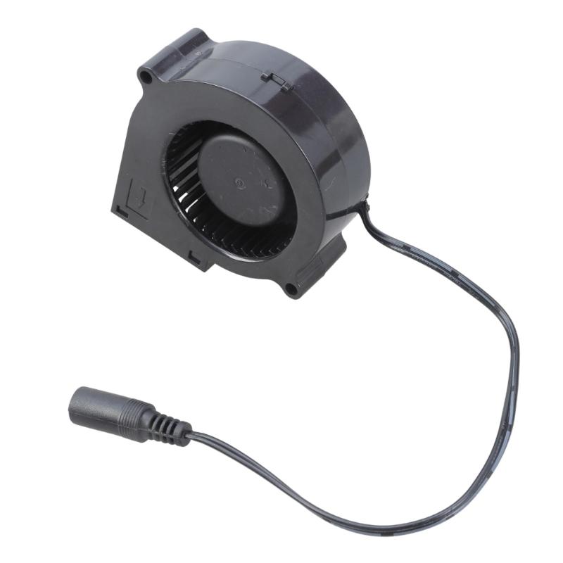 Efficient 12V Adjustable Air Blower Kit With Metal Duct For Barbecue Cooking Fire Starting And Indoor Ventilation