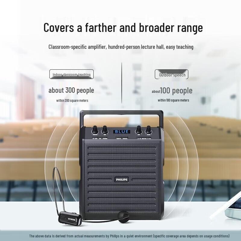 Philips SD50 Portable Amplifier with Wireless Microphone