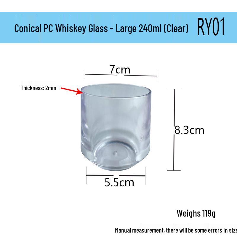 Durable PC Acrylic Beverage Cup: Heat, Cold & Drop Resistant for Restaurants