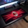 Tappetino per Mouse Grande Personalizzato AC Milan, Stampa Testo Nome Personalizzato, Tappetino da Scrivania Antiscivolo con Logo Calcio, Regalo per Gamer