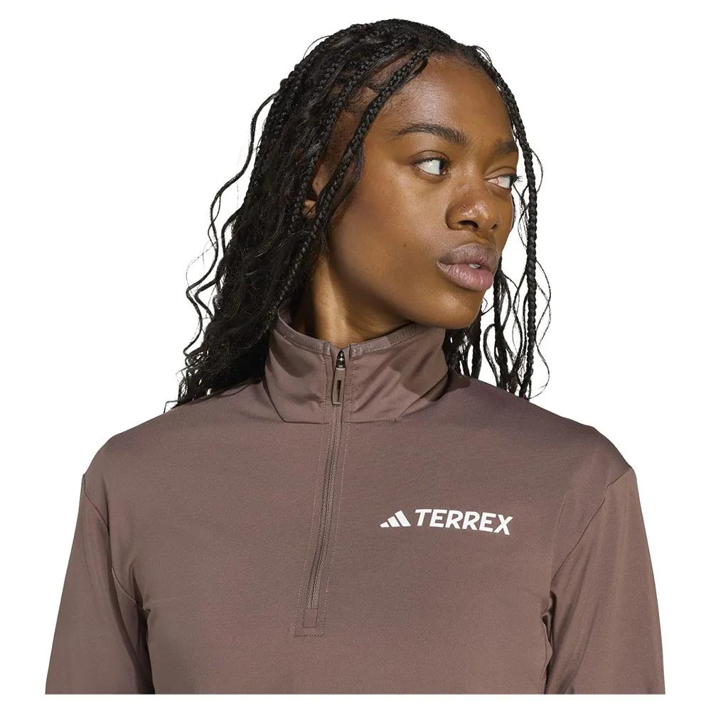 Adidas Fleece Jacket with Half-zip Terrex Multi Climawarm Tech