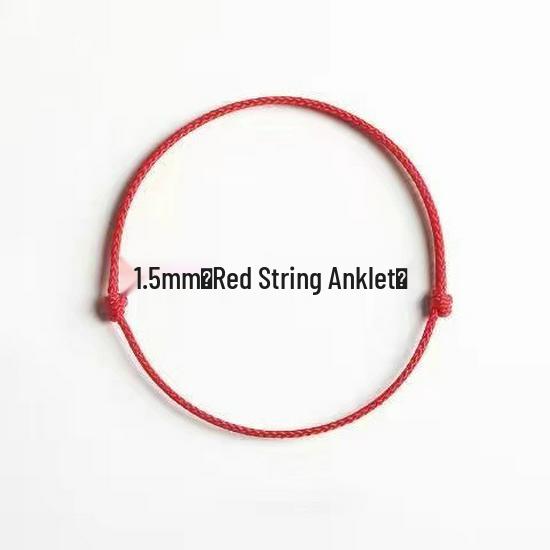 Nafu Czerwony Sznurkowy Bransoletka i Bransoletka na Kostkę: Damski Prosty Design, Regulowany dla Par, Studentów lub jako Prezent Benmingnian.