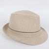 Medium and Old Crimped Hat Men's Summer Sun Hat Jazz Hat Outdoor Straw Hat Summer Top Hat Breathable