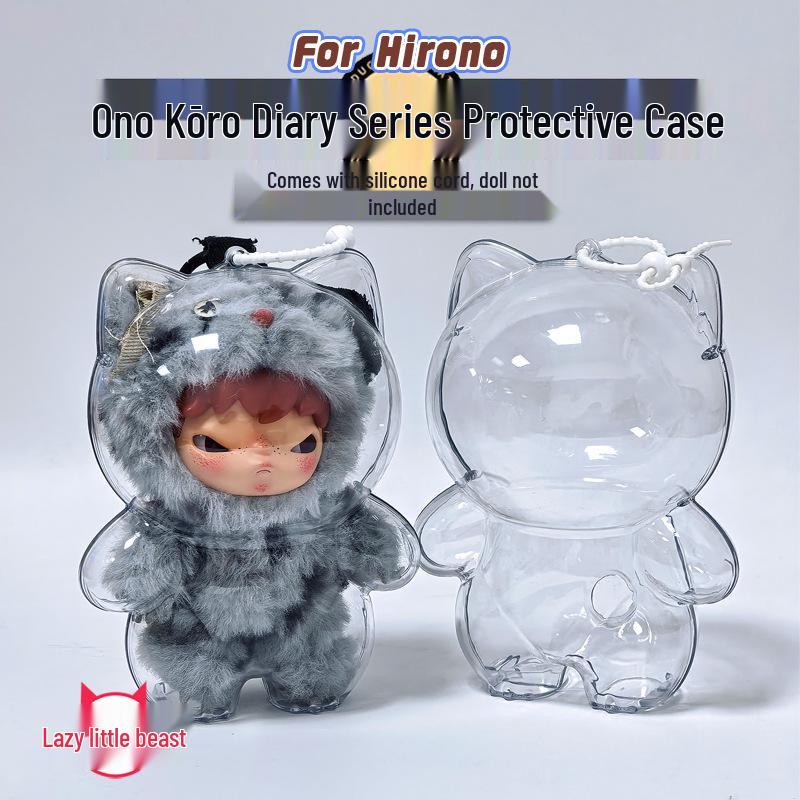 Hirono Ono Road Diary Series: Clear Dustproof Protective Case for Lazy Skin Little Beast