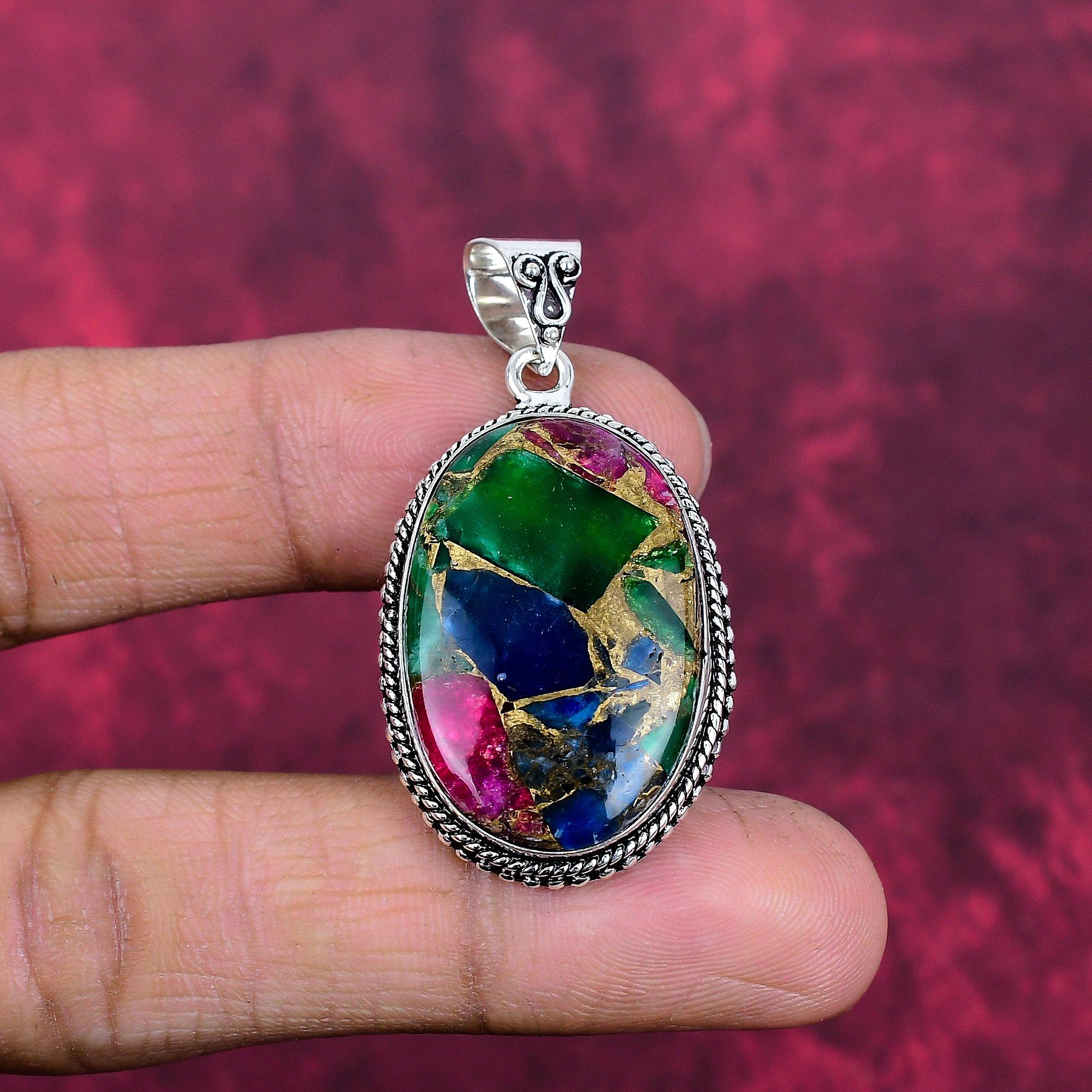 

Медный Турмалин Подвеска Драгоценный Камень Ювелирные Изделия, 925 Пробы Стерлинговое Серебро Подвеска, Подарок Для Женщин Подвеска Ручной Работы