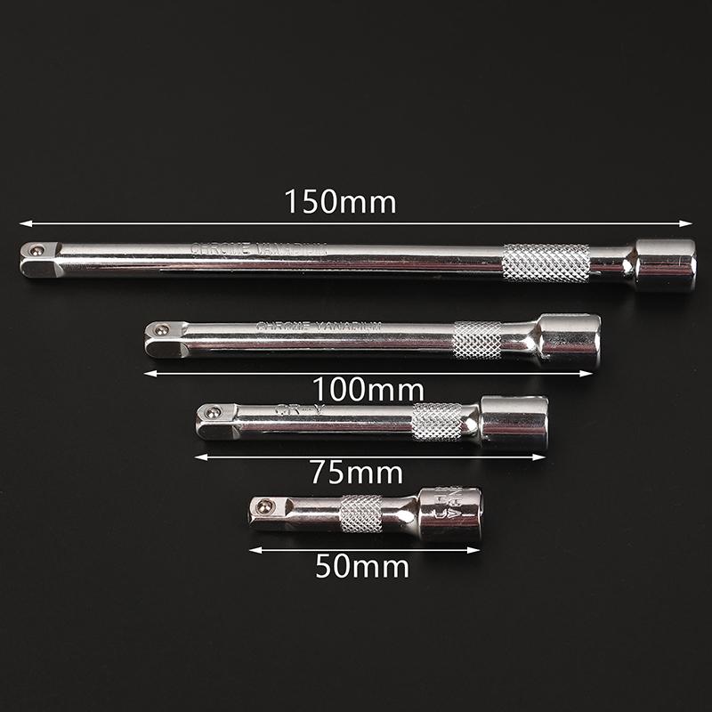50/75/100/150Mm Long Extension Bar For 1/4" Sleeve Drive Ratchet Socket Extender