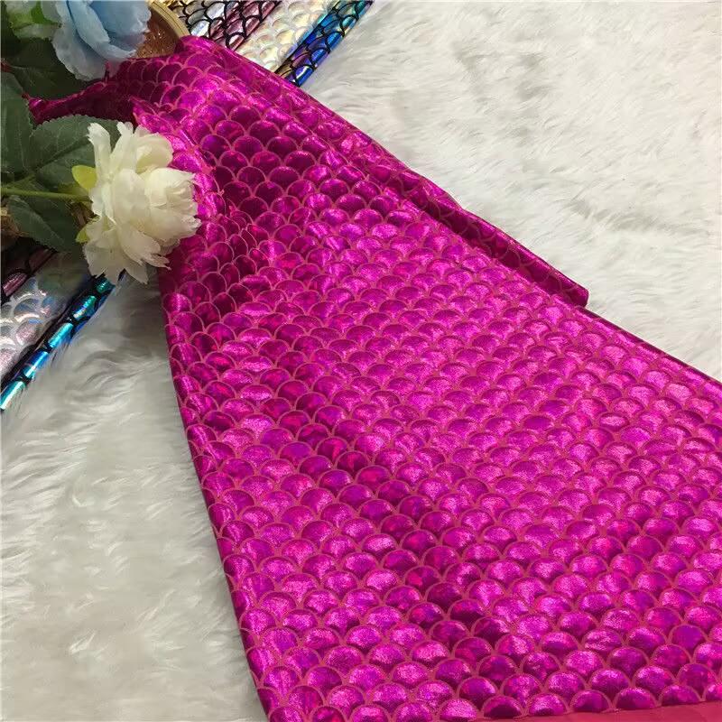 Fischschuppen Glitzerstoff Elastizität DIY Bühnenauftritt Kostüme Hochzeitsfeier Dekoration Nähen Meerjungfrau Badeanzugstoff