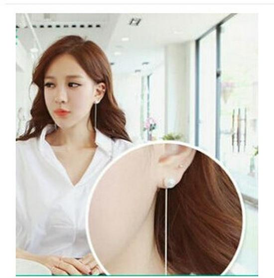 

Элегантные серьги-подвески с жемчугом серебряный