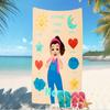 Customizable personalized beach towels Ms. Rachel themed designs.Suitable for the beach, yoga, sports;ideal as beach accessories