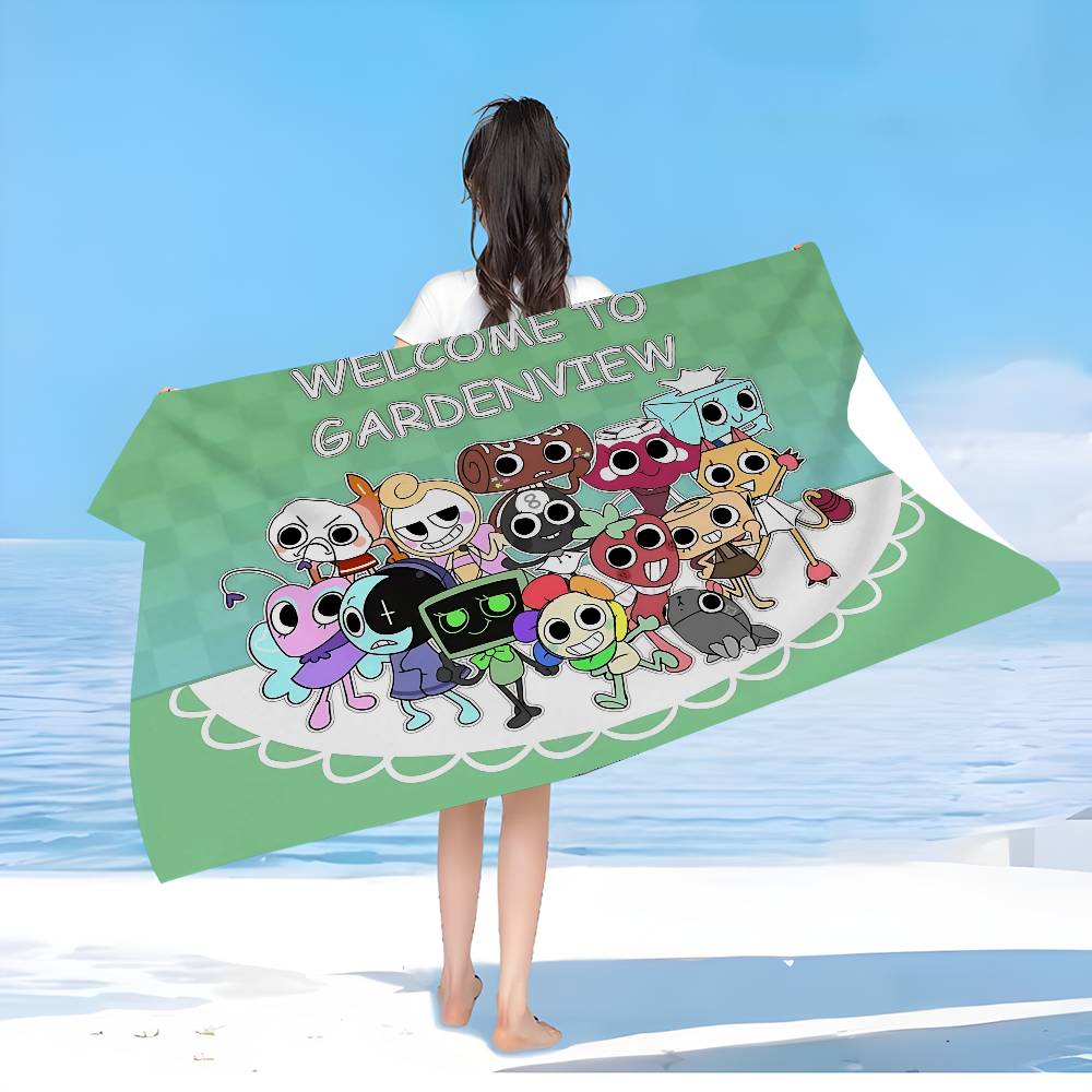 D-Dandys WorldS Coperta in Microfibra Cartone Animato Asciugatura Rapida Asciugamani da Spiaggia Stampa Sovradimensionata Super Assorbente Coperta Asciugamano per Piscina
