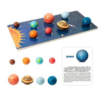 Oito Planetas Sistema Solar Quebra-cabeça Brinquedo Cognição do Universo Brinquedo de Tabuleiro Planeta Presentes para Crianças
