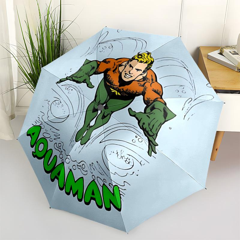 1pc Aquaman, Superhero Automatic Open/Close Umbrella, Christmas Gift for Men Women, Daily Travel Outdoor Use yy251101213