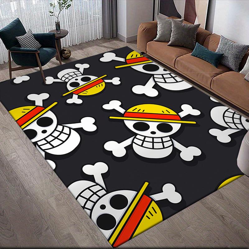 One Piece Symbol Anti-Slip Floor Mat, Rectangular Carpet for Bedroom, Game Zone & Living Room, Home Decor