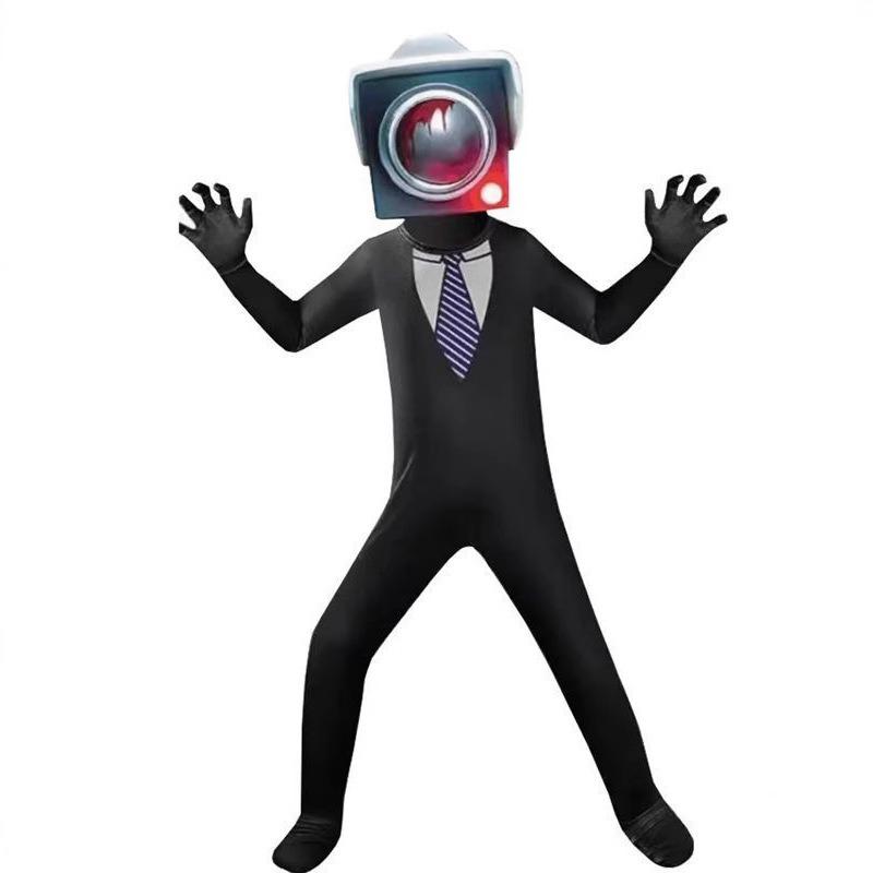 New ibidi toilet costume halloween toilet man surveillance man onesie game funny suit