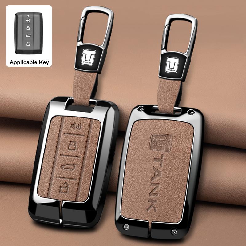 

Zinc Alloy Car Key Case For Great Wall Gwm Wey Tank 300 500 Tank300 Tank500 Remote Cover Bag Shell Keychain Holder Accessories