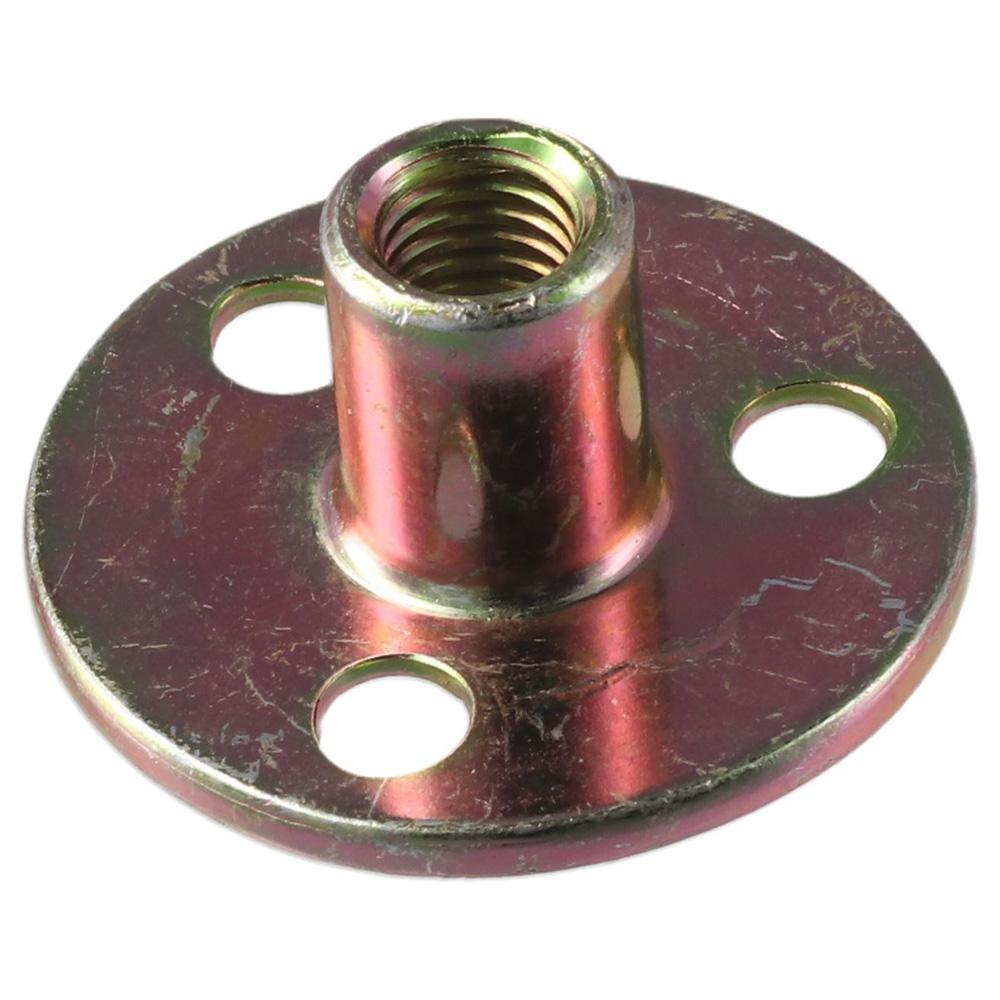 4 stk med skruer Monteringsplater Flatjern T-muttere for møbelben, sofa, skap