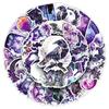 10/30/50pcs Laser Purple Magic Witch Stickers Dark Gothic Aesthetic Graffiti Decals Suitcase Phone Guitar Cool Cartoon Sticker