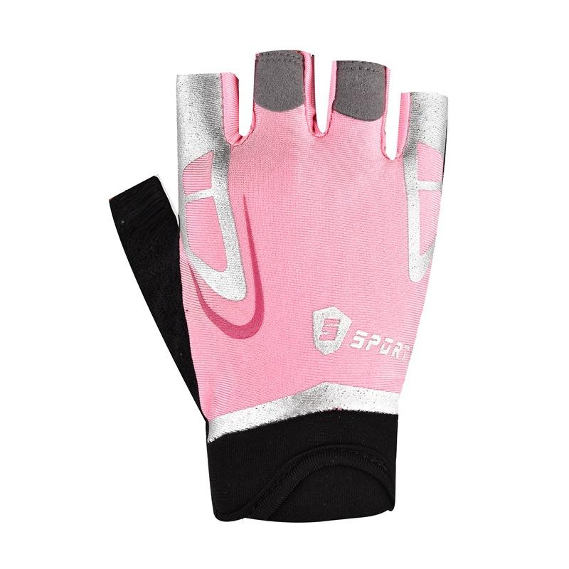 

Перчатки для велоспорта на открытом воздухе для мужчин, весна и лето, фитнес, нескользящие, дышащие, холодный шелк, половина пальцев для женщин XL