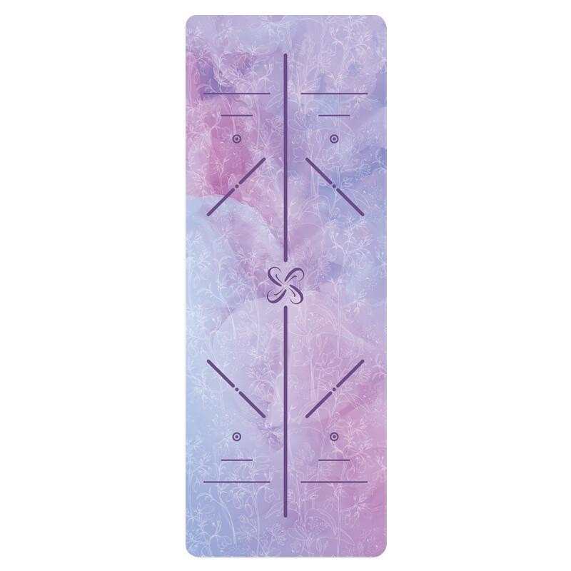 Велюровая резиновая йога-мат полотенце цвета мидий