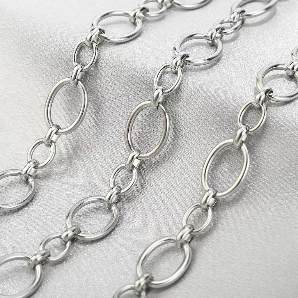 Stainless Steel Bold O-Chain Necklace - European & American Style