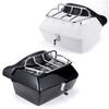 48L Motorcycle Trunk Rear Storage Box Tail Luggage Trunk Case Toolbox w/Backrest Pad Scooter Motorbike Universal