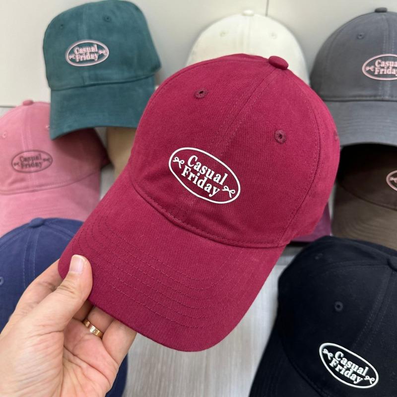 Letter hat women's new high-quality wide-brimmed baseball cap trendy brand polished street cap couple