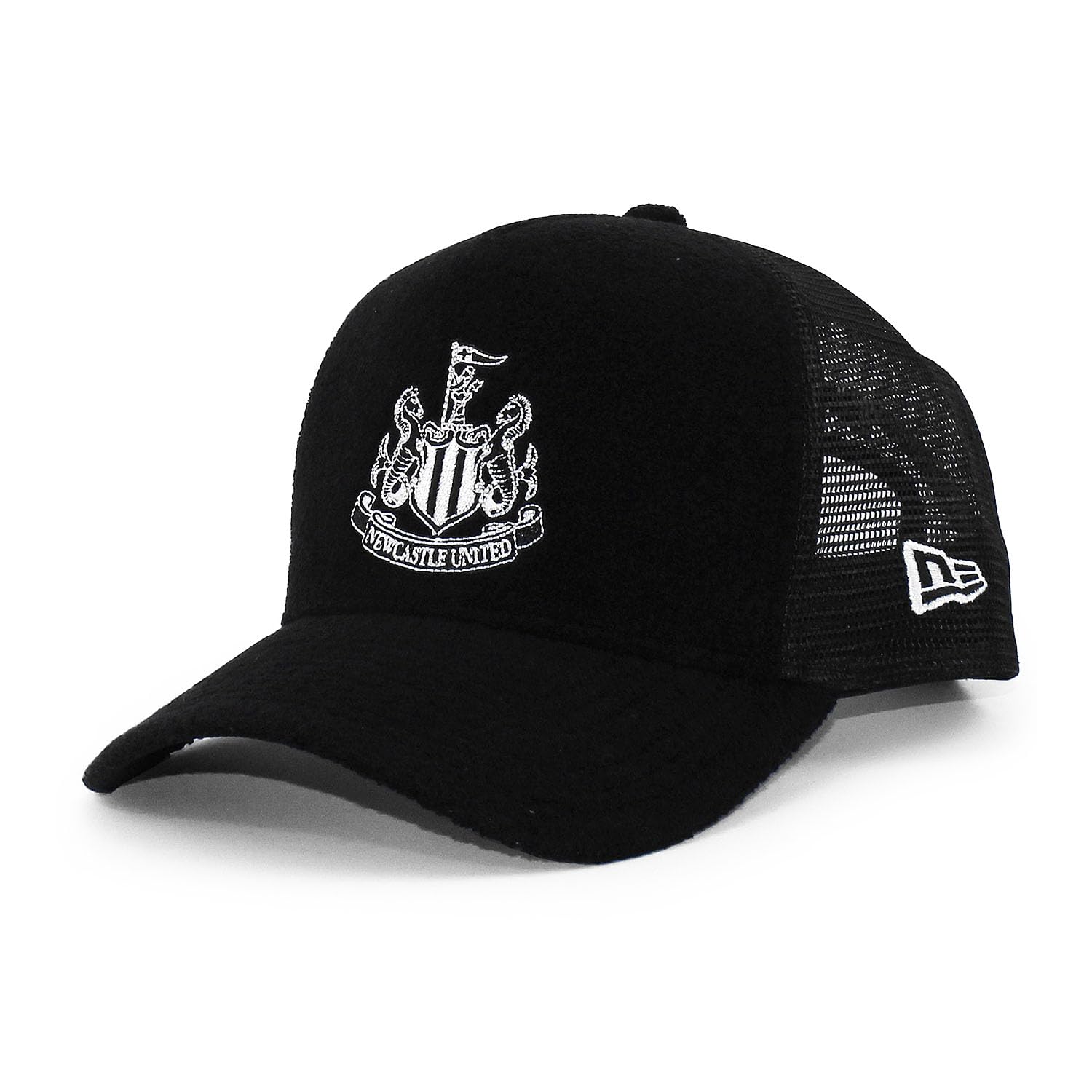 

New Era Premier Terry Cloth Trucker Mesh Cap in Newcastle United FC 940 Premier League E-Frame Black, Snapback, Soccer, [Used]