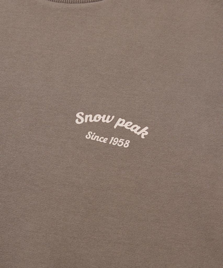 SNOWPEAK APPAREL Women'S Lettering Semi-Crop Sweatshirt (S24Fwfht63) Cocoa