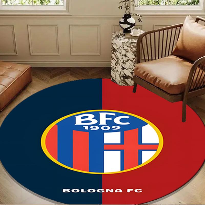 Football Bologna Round mat Home Decor, Chair rug For livingroom,Bedroom, doormat home decor Birthday Gift Christmas Gifts