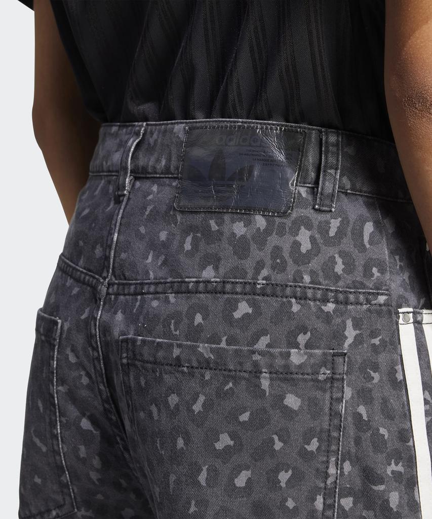 ADIDAS Denim Loose Pants - Leopard: Charcoal / Ka2679