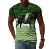 Summer Trendly Men Taste Cool Style Horse Graphic T Shirts Fashion Casual Personality Hip Hop Harajuku Print Streetwear T-shirt