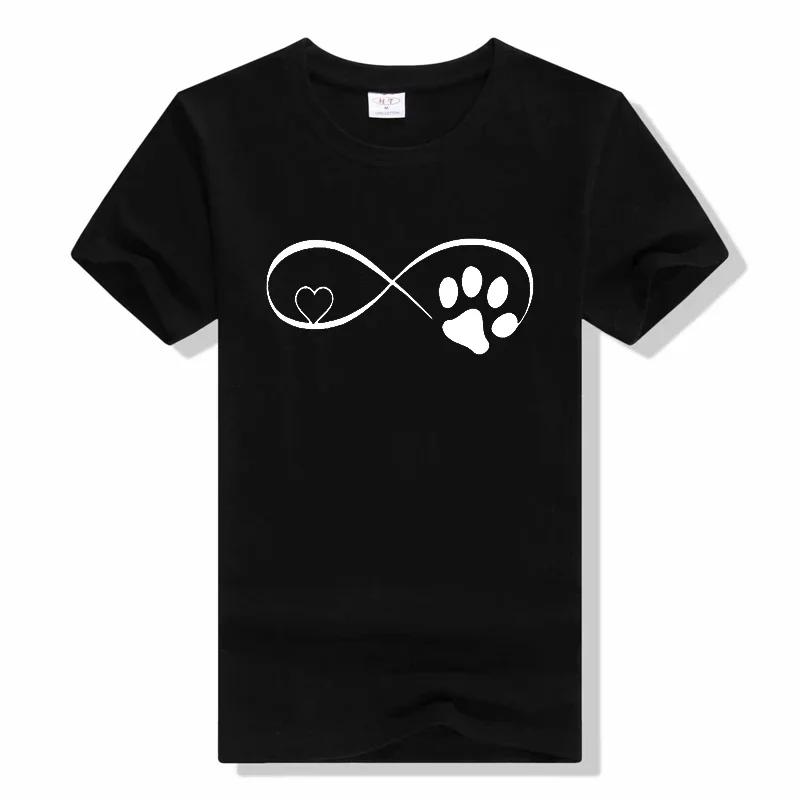 Love Dog Paw t shirt Love Trend Style Dog Paw Cartoon Animal Pet Summer Graphic Print Female Stylish T Top Shirt