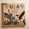 Handmade USA Decor 250th Anniversary Pearl Painting Kit DIY Art Patriotic Gift Set Bead Craft Kit for Beginners Adults